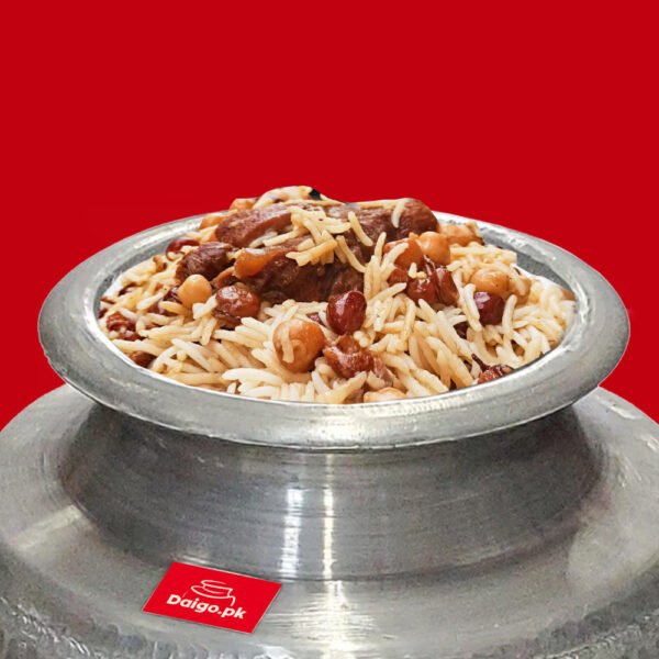 Chawal Channa Mewa Gosht